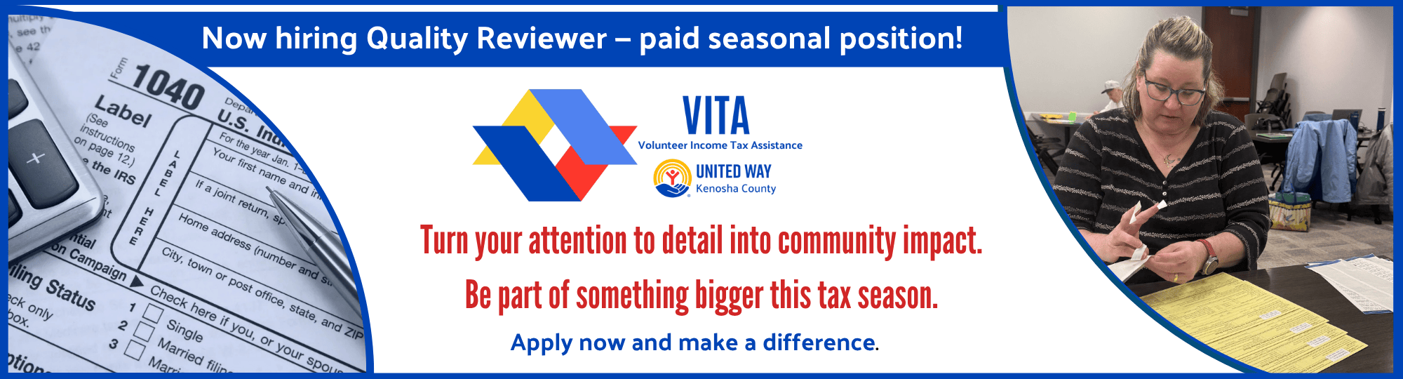 Now hiring VITA Quality Reviewer